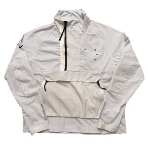 Nike Sportswear Tech Pack Woven Jacket Mens M Pullover Windbreaker Running White